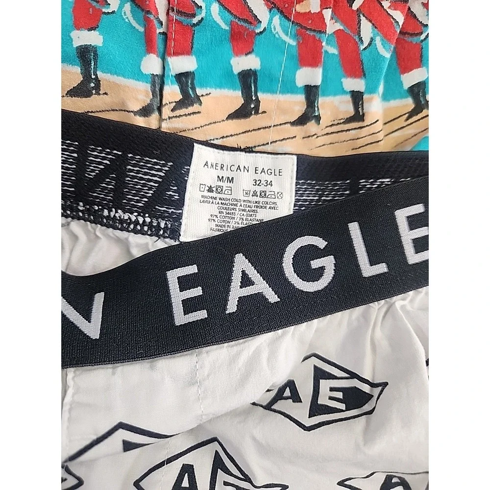 Men's Cotton Boxers Lot 3 American Eagle 32-34